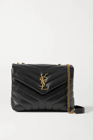 SAINT LAURENT - Loulou Small Quilted Leather Shoulder Bag - Black
