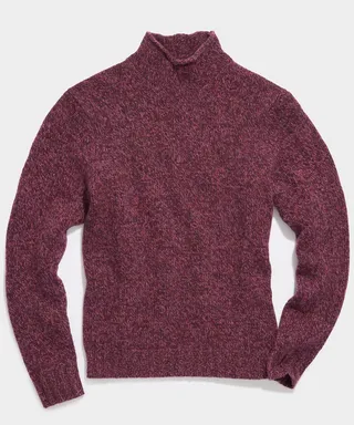 Roll Neck Sweater in Autumn Purple