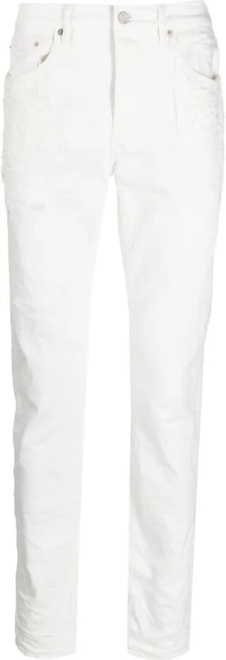 Distressed-Effect Skinny Jeans