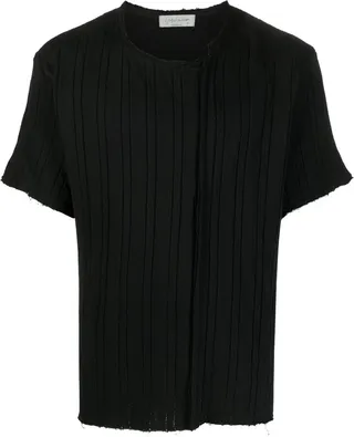 ribbed cotton T-shirt