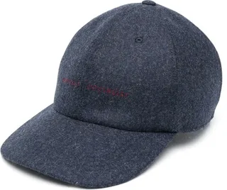 Embroidered-Logo Wool Cap