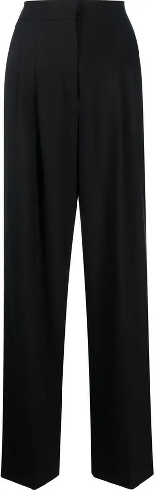High-Waist Pleated Trousers