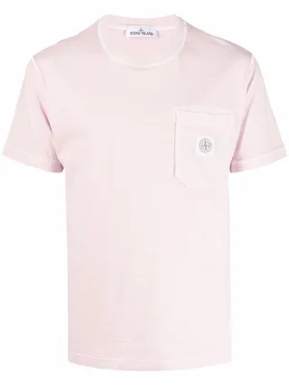 Compass patch round-neck T-shirt