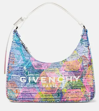 Moon Cut Out Small denim shoulder bag