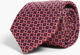 Silk-jacquard tie
