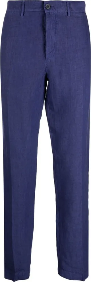 Straight-Leg Linen Trousers