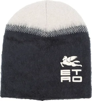 Logo-Print Virgin-Wool Hat