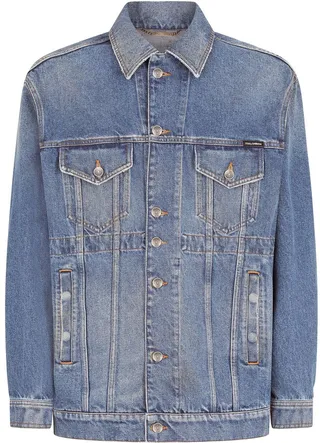 Logo-Plaque Denim Jacket