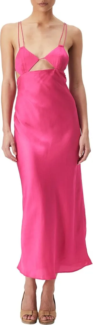 Lucia Cutout Midi Slipdress