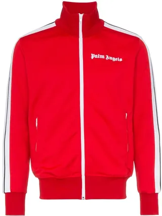 Logo Embroidered Side Strip Bomber Jacket