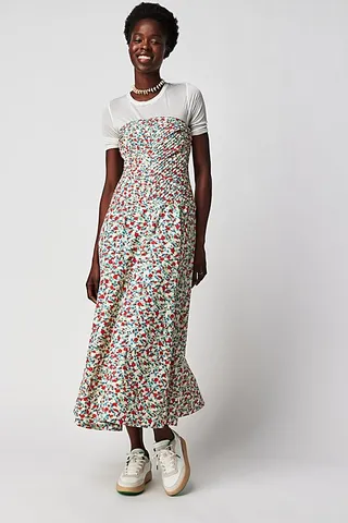 Shona Joy Ulani Pleated Midi Dress by Shona Joy at Free People