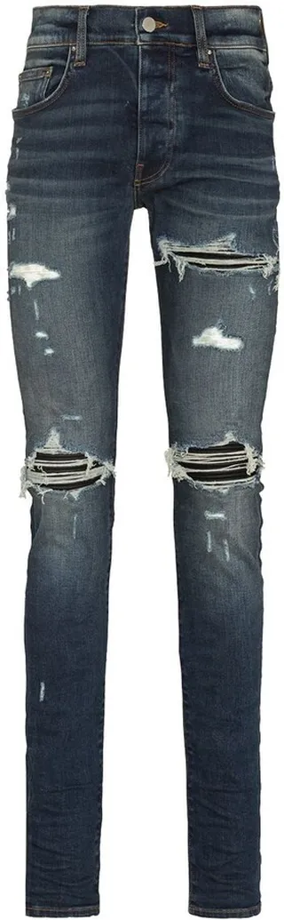 MX1 distressed skinny jeans
