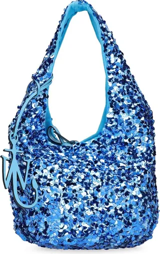 Sequined shopper bucket bag
