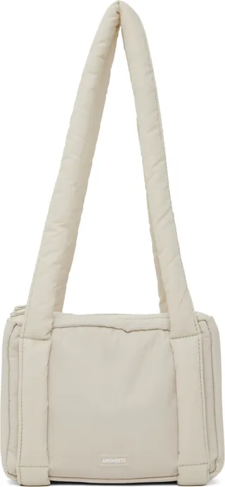 AMOMENTO Beige Padded 3 Layer Bag