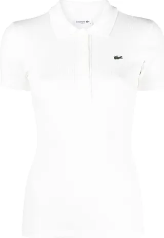 Logo-Patch Cotton Polo Shirt
