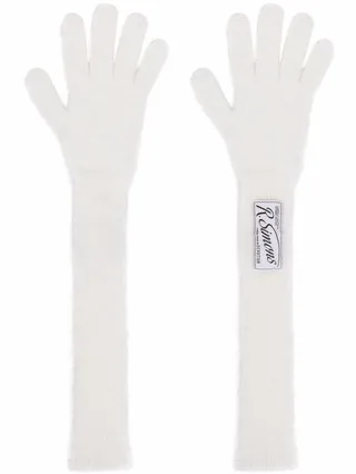 Logo-Patch Wool Gloves