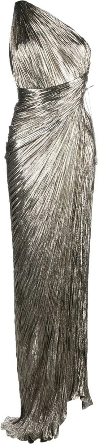 Silver Jolene One-Shoulder Dress
