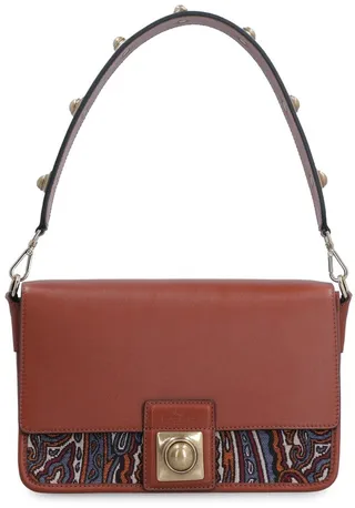 Etro Paisley-Jacquard Studded Shoulder Bag