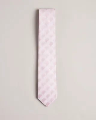 Fan Jacquard Tie in Dusky Pink