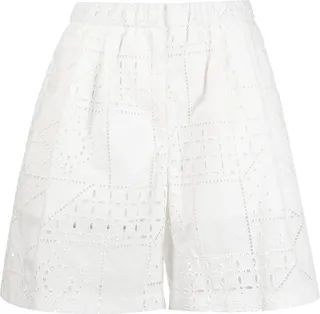 All-Over Perforated-Design Shorts