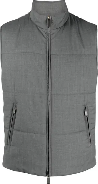 Zipped-Up Fastening Gilet