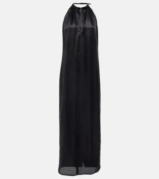 Satin maxi dress
