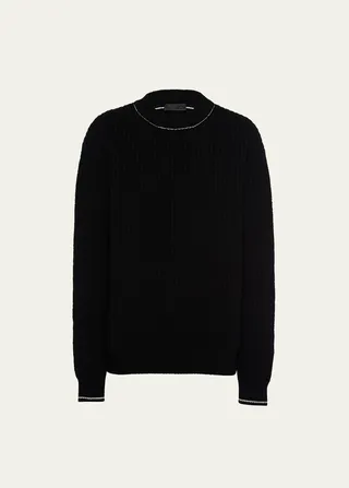 Men's Ribbed Cashmere Sweater