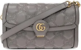 Gucci GG Matelassé Foldover Top Shoulder Bag