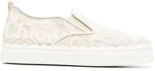 Lauren embroidered slip-on sneakers