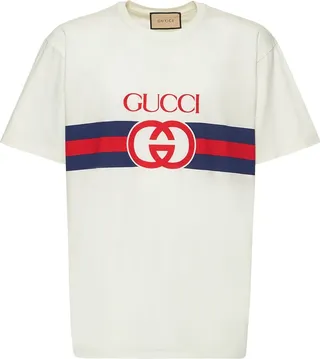 Interlocking G Web print cotton t-shirt