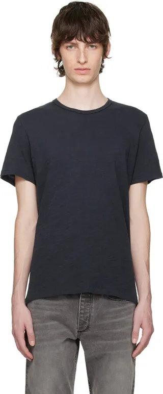 rag & bone Navy Classic Flame T-Shirt