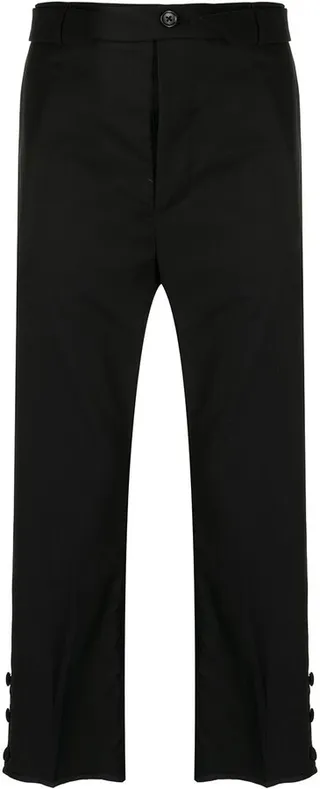 x ANOWHEREMAN cropped-leg trousers