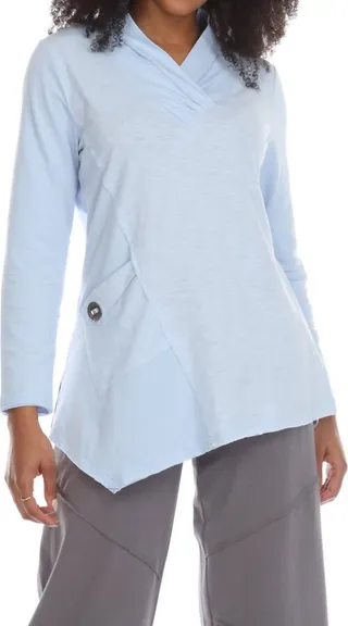 Day To Night Tunic in Arctic Blue