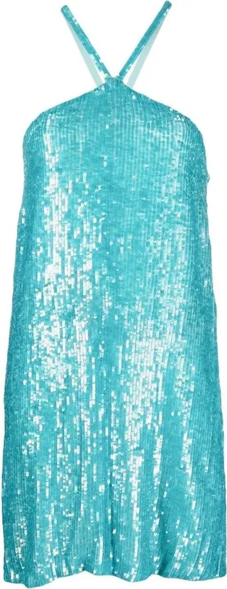 Sequin-Embellished Mini Dress