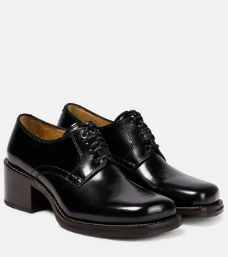 Leather Derby shoes