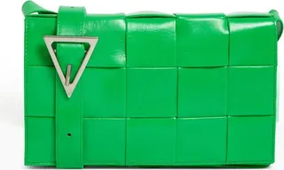 Bottega Veneta Leather Intreccio Cassette Cross-Body Bag