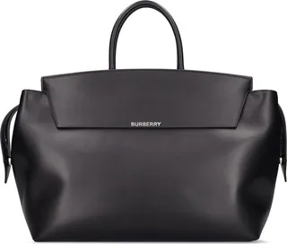 Large Catherine grain leather tote bag