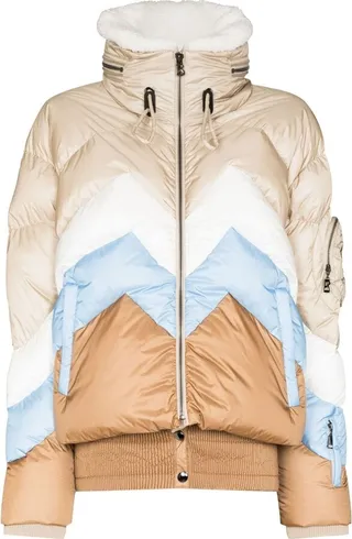 Colour-Block Padded Jacket