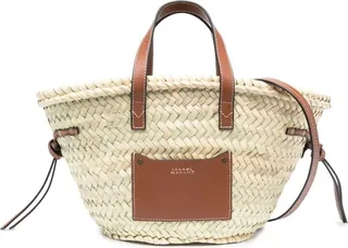 Cadix raffia basket bag