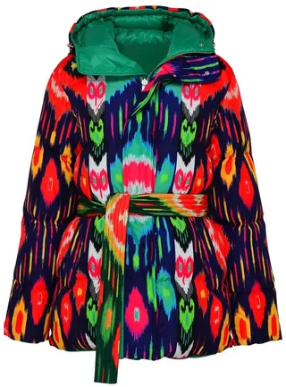 Dsquared2 Graphic-Printed Tied Waist Jacket