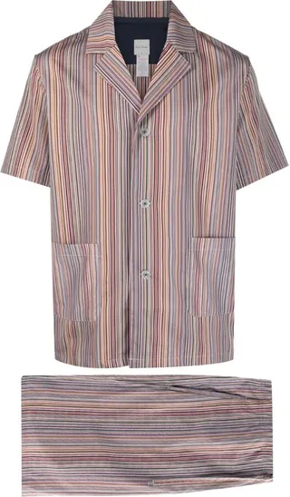 Signature Stripe short pyjama set