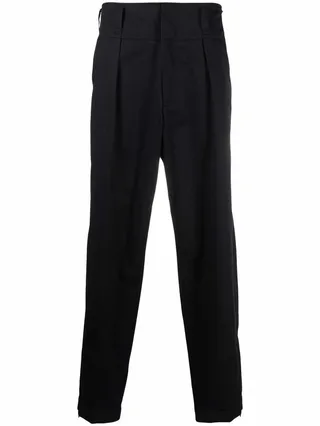 Pleat Detail Tapered Trousers
