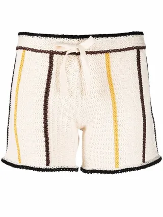 Striped Knitted Shorts
