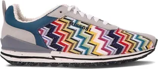 Chevron-Knit Low-Top Sneakers