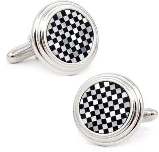 Check Circle Cuff Links