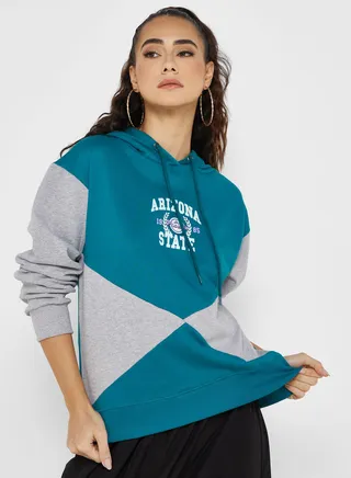 Cut & Sew Pullover Hoodie