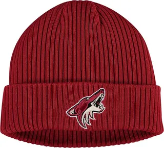 Men's Burgundy Arizona Coyotes Core Primary Logo Cuffed Knit Hat