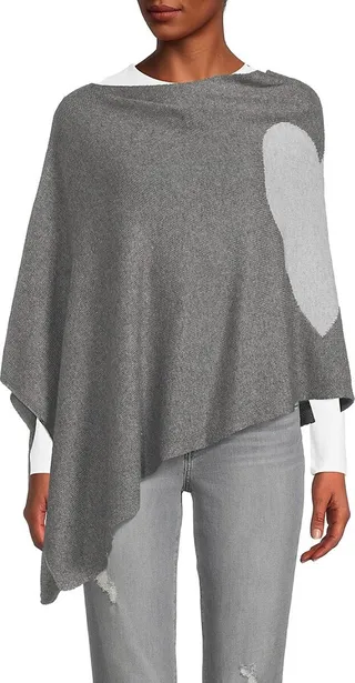 Heart Silk & Cashmere Poncho