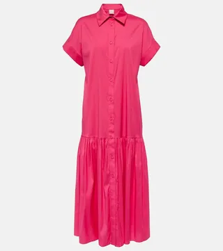 Tebano cotton-blend midi dress