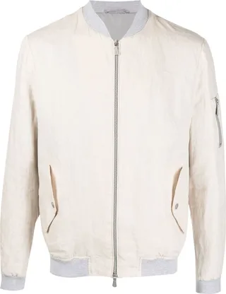Linen Bomber Jacket